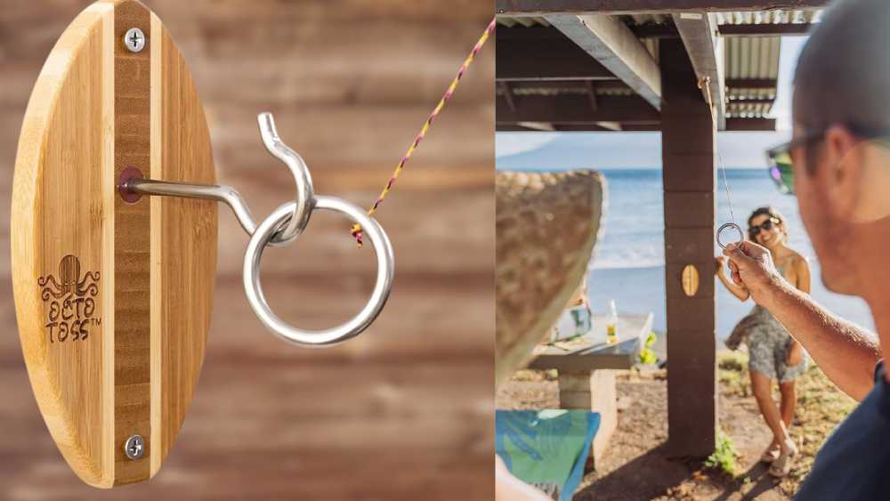Non-corrosive hook and ring game