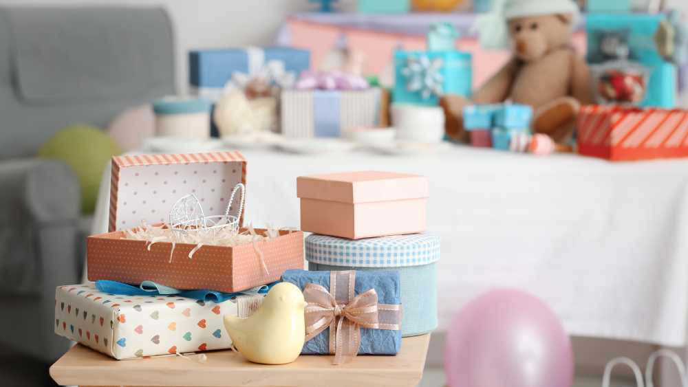 Baby shower Wrapping Ideas