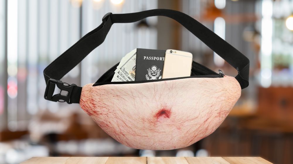 Dad belly waist pack realistic pack