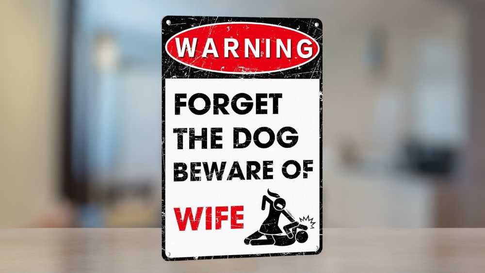 Funny Man Cave Metal Wall Decor Sign