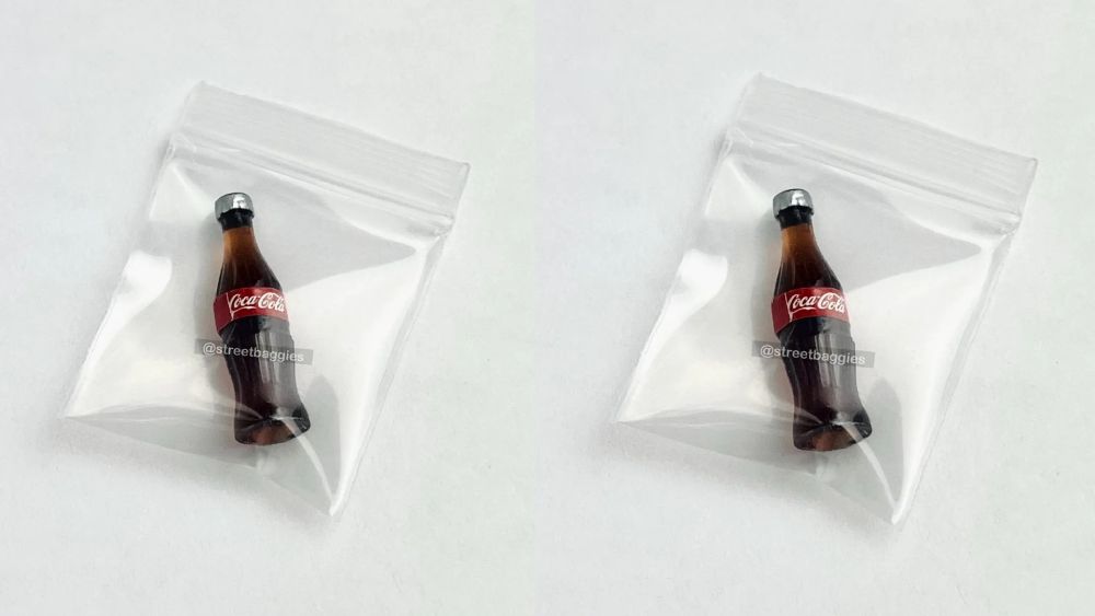 miniature bag of coke prank coke
