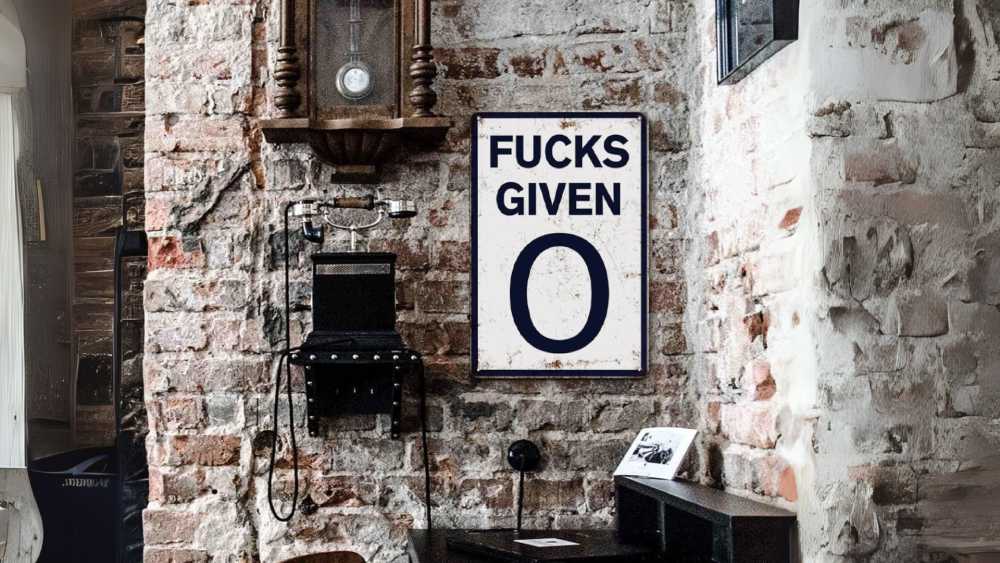 Funny man cave sign