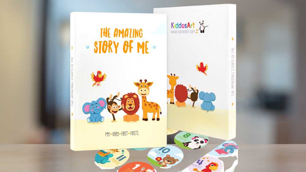 Colorful baby memory book