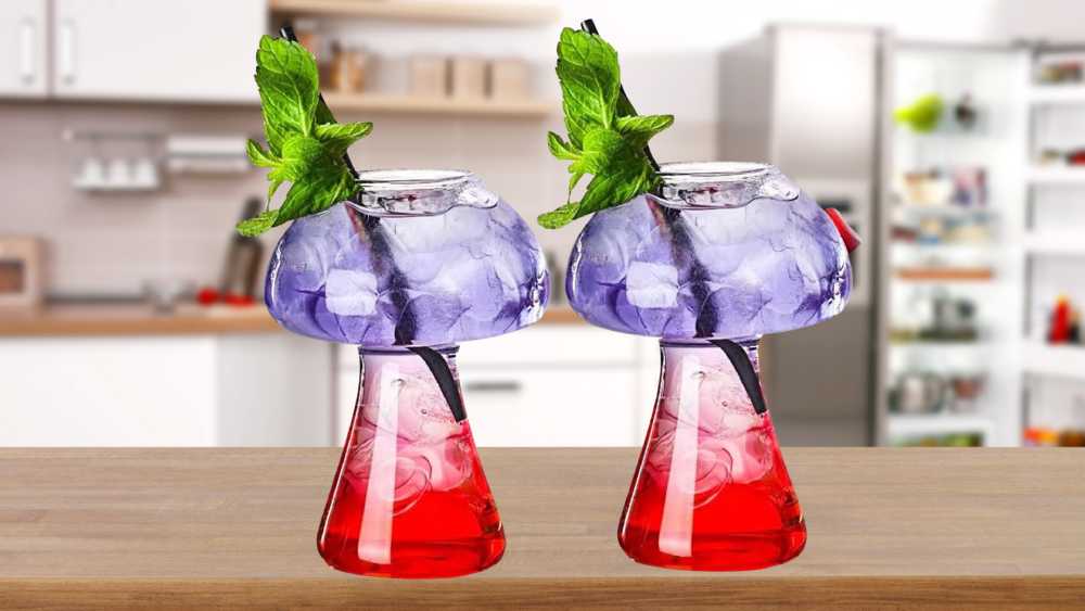 Mushroom drinking glass