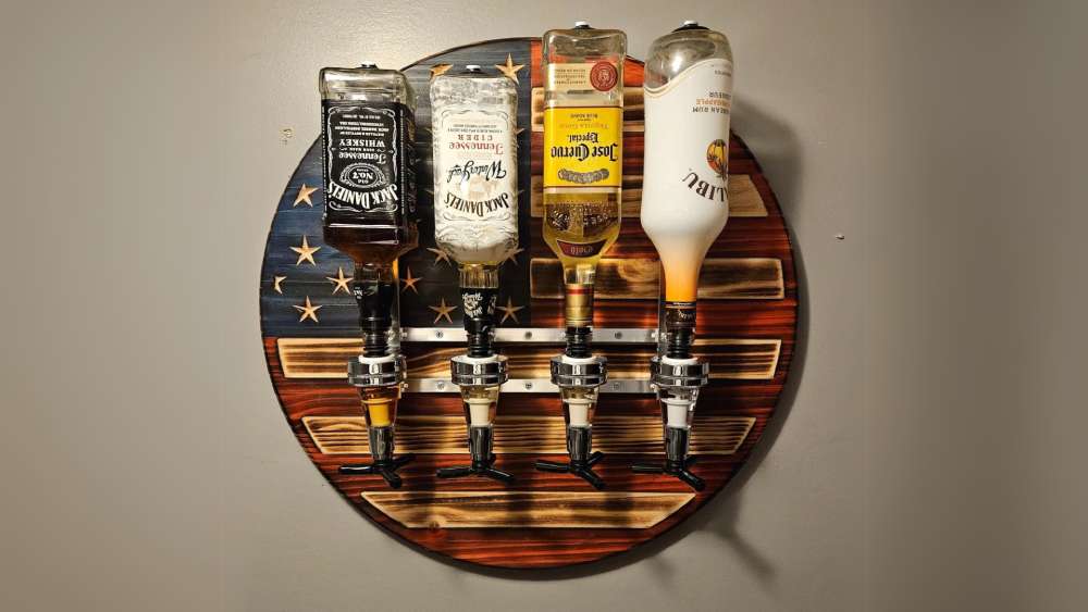 Wall-Mounted Liquor Dispenser