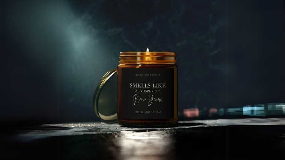 Pure soy wax candle