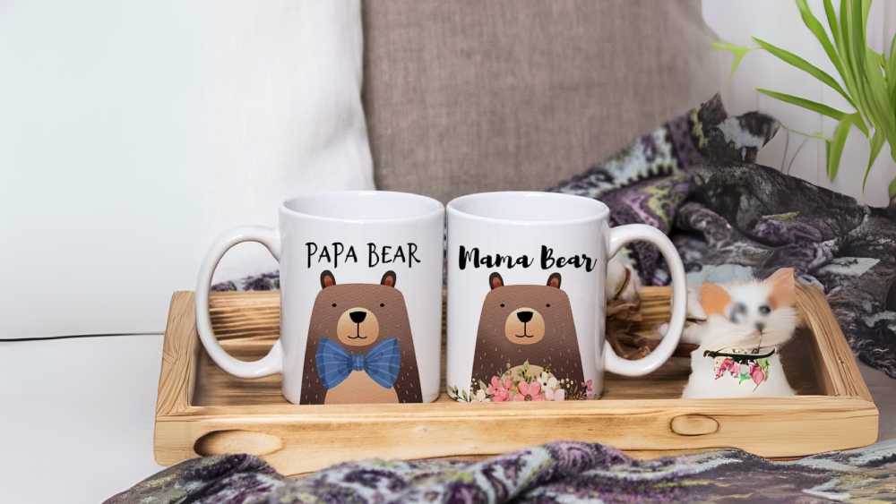 Mama bear and Papa bear Mug