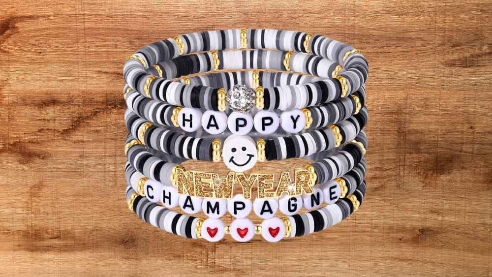 Stylish beaded stretch bracelets