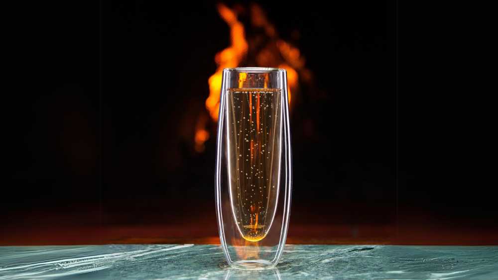 Double walled glass