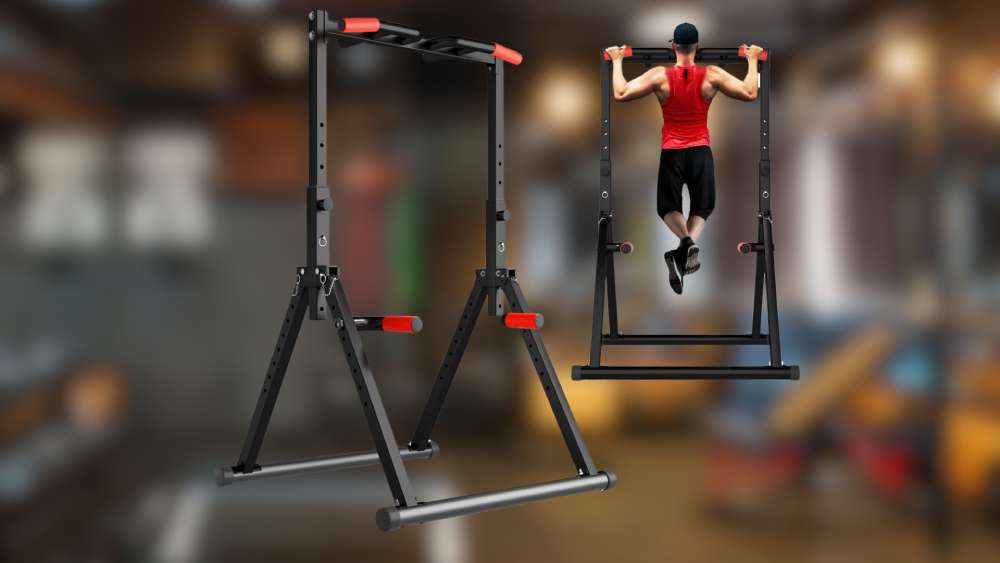 power tower pull-up and dip station