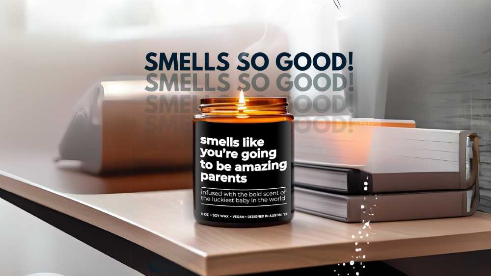 Funny candle for new parents