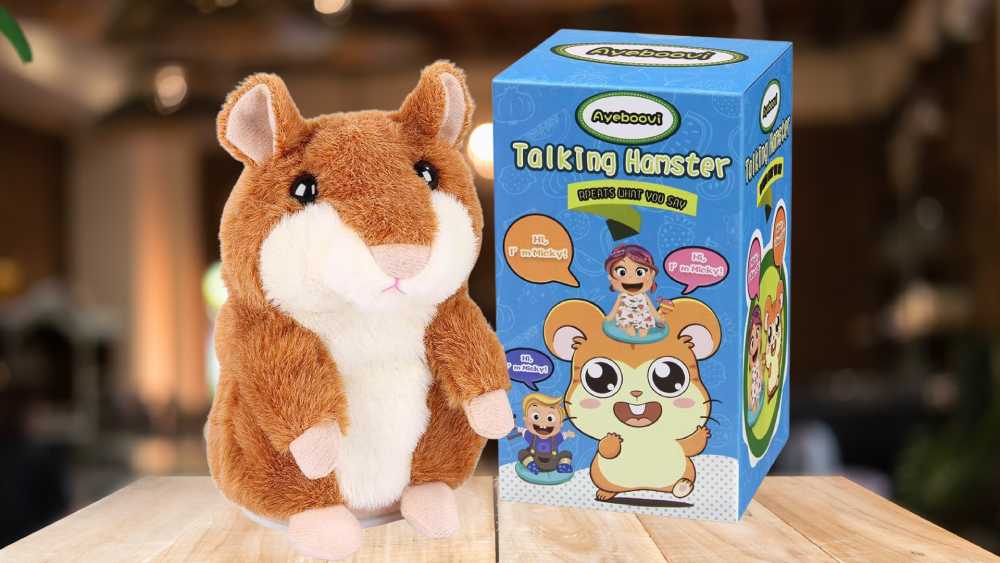 The talking hamster cute voice