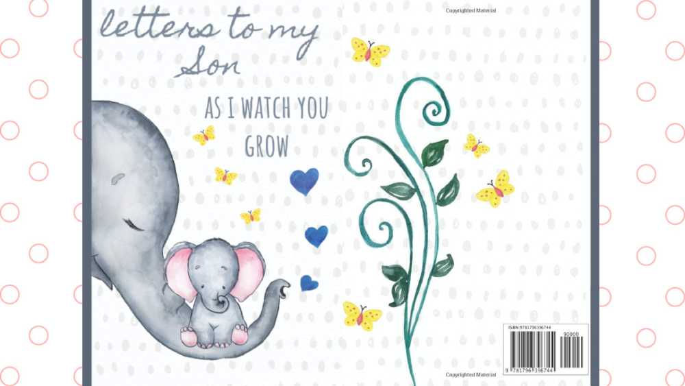 Cute elephant blank journal