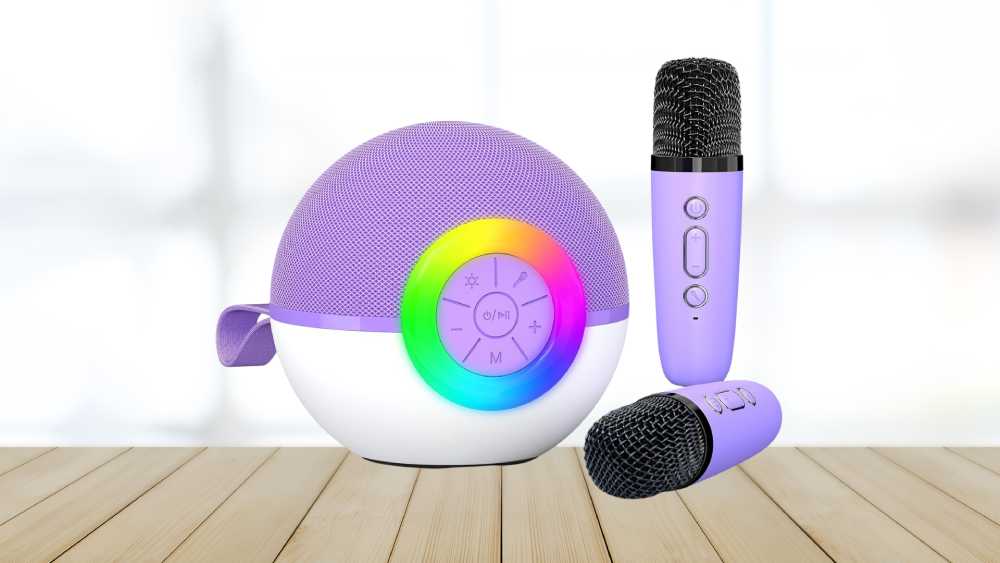 Karaoke with microphone