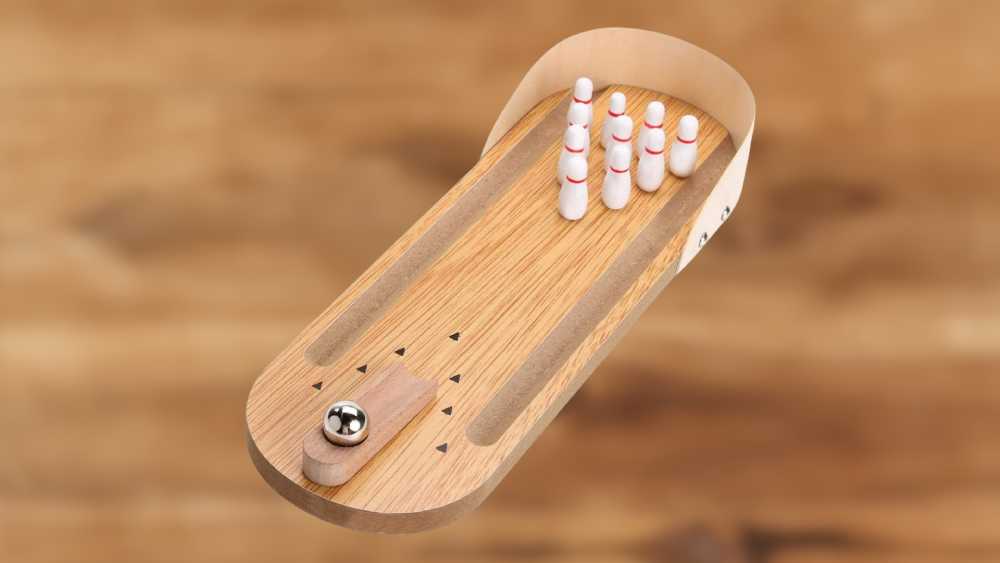 Table top mini Bowling game set