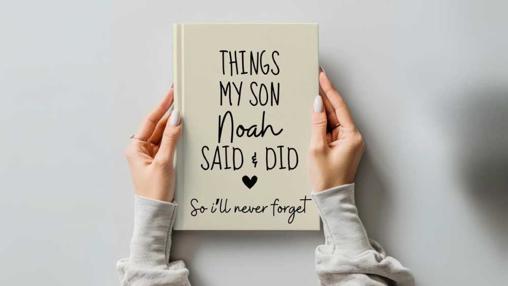 Personalized journal for first time parents
