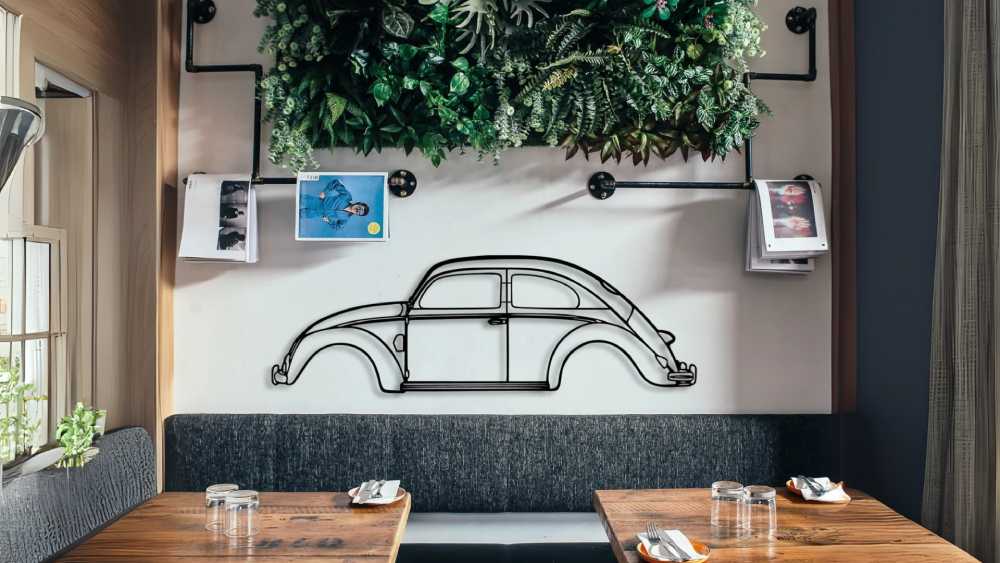 Sheet metal wall decor