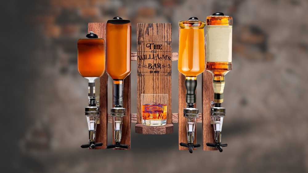 Custom Wall-Mounted Liquor Dispenser