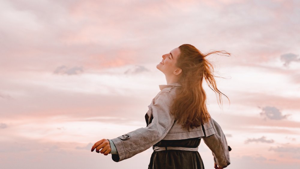Woman looking Happy and relax