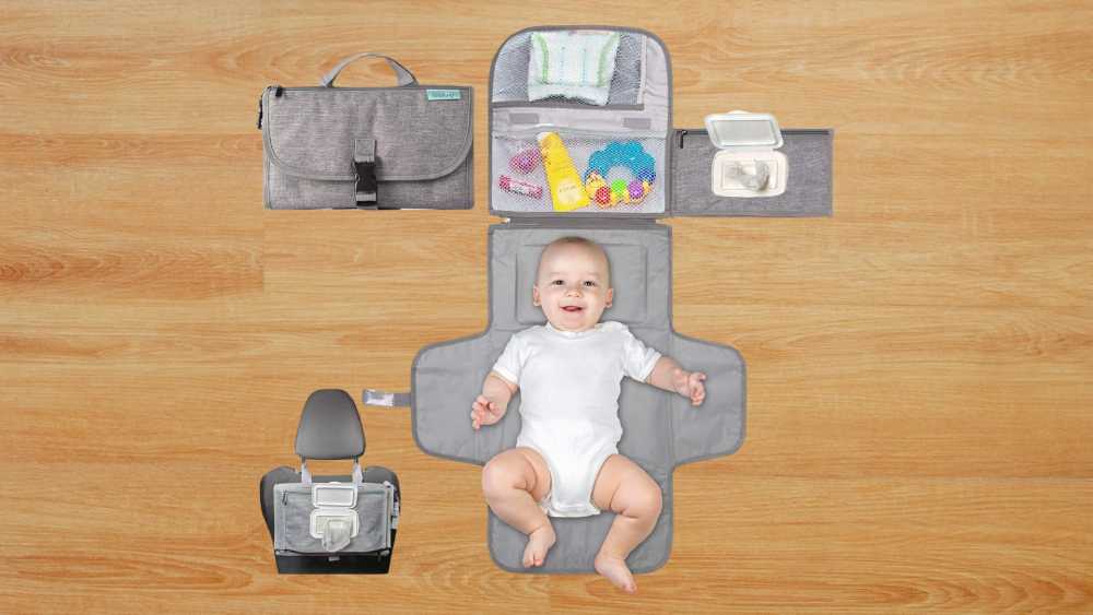 Portable changing station for baby on the go
