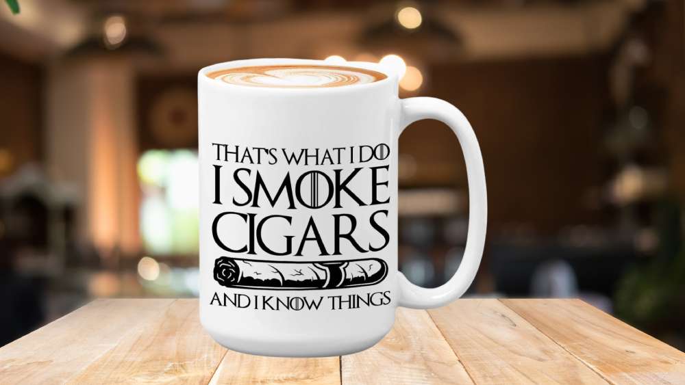 Cigarette Coffee Mug for cigar lovers