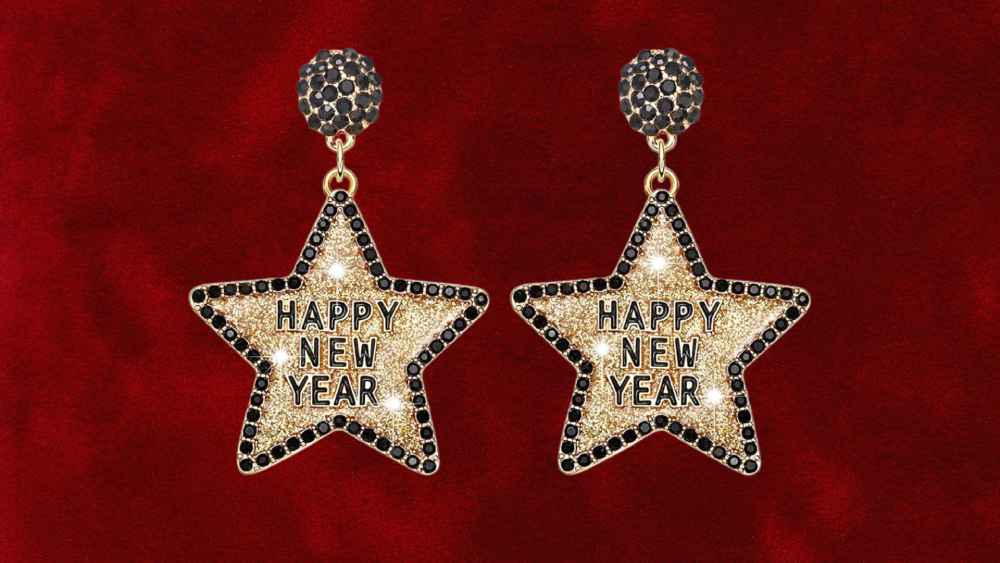 Sparkling New Year Earrings