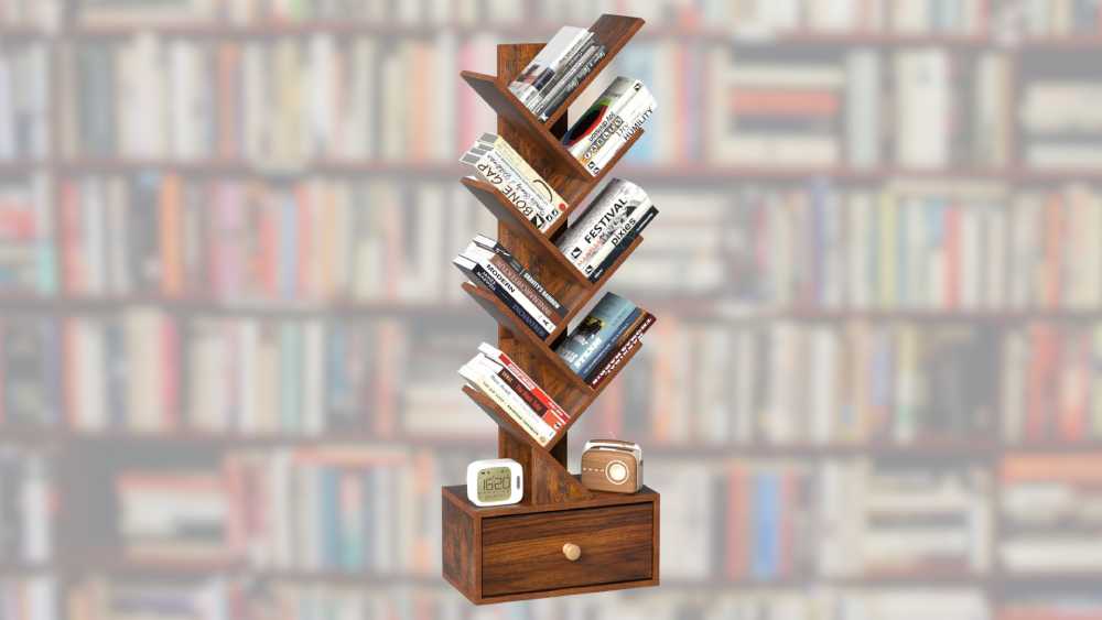 Stylish Bookshelf with Drawer