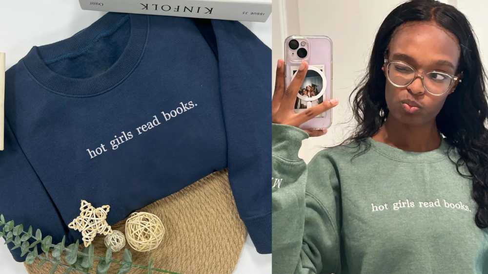 Stylish Hot Girls Read Books Sweatshirt
