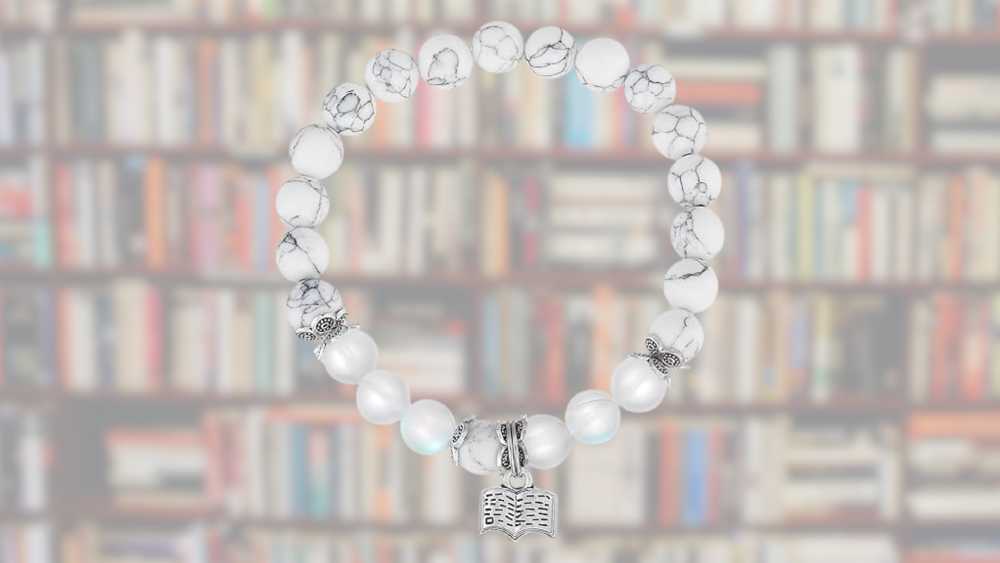 Book pendant bracelet