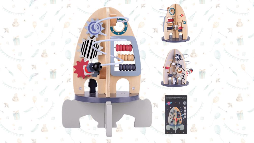 Space wooden game toys