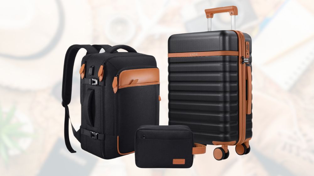 Three-piece luggage set for travel