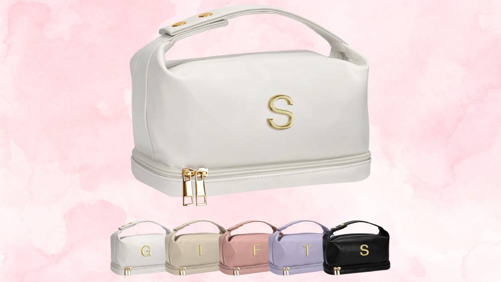 Waterptoof double layer makeuo bag