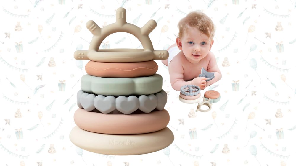 Stacking ring teething toys