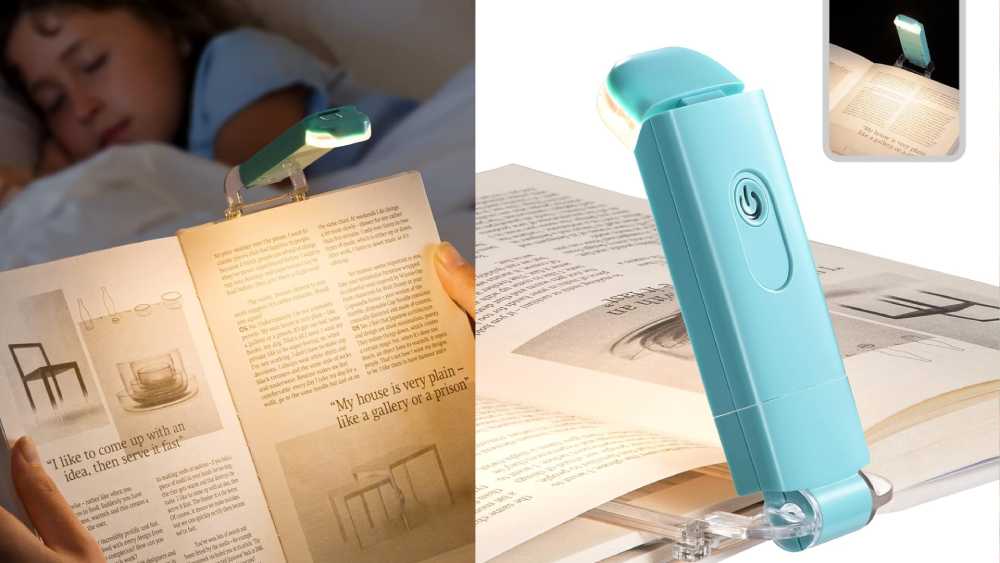 Rechragable and adjustable  book light