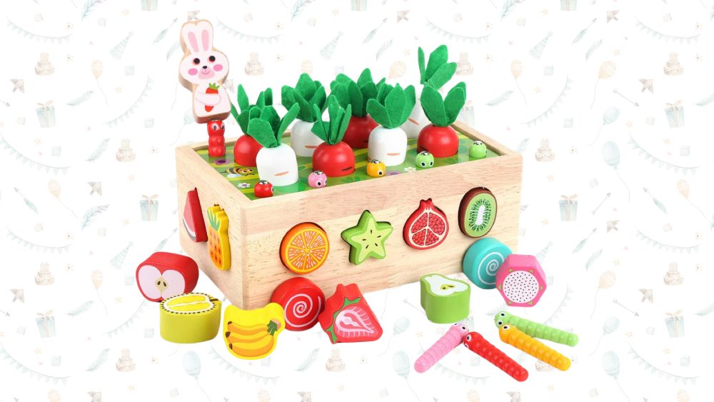 Vegetables shape sorting toys