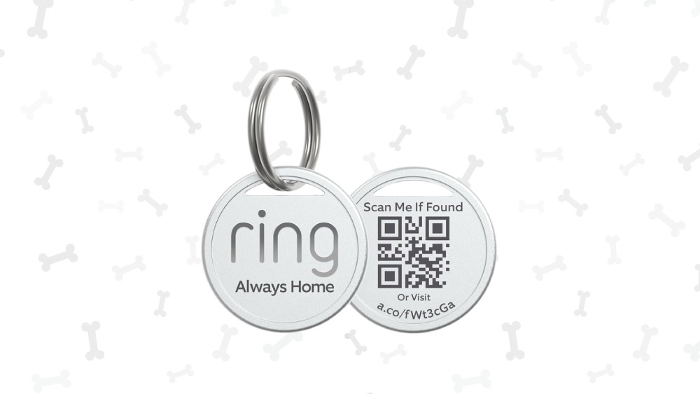 Ring pet tag for dog safety
