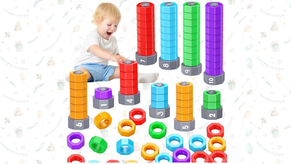 Baby spin and stacking toys