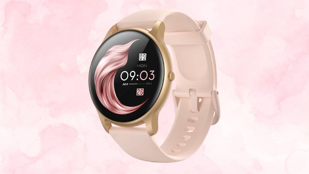 Smart wwatch for woman rose gold and pink