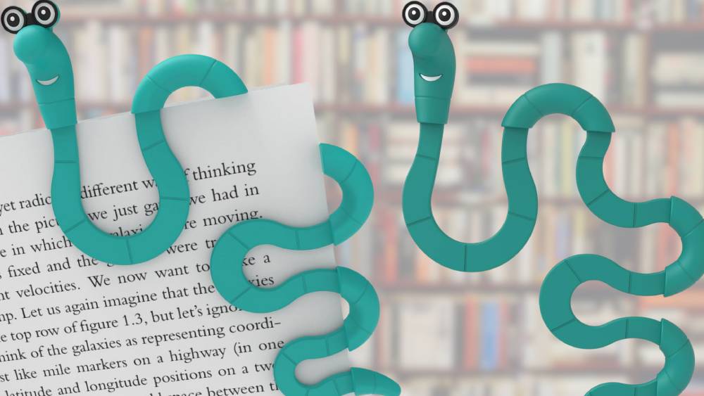 Stylish clip bookmark