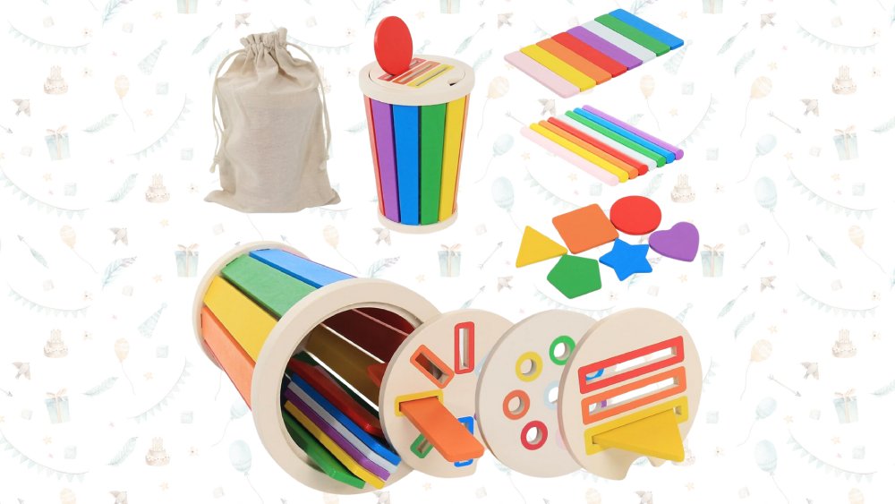 Color stacking toy engaging play