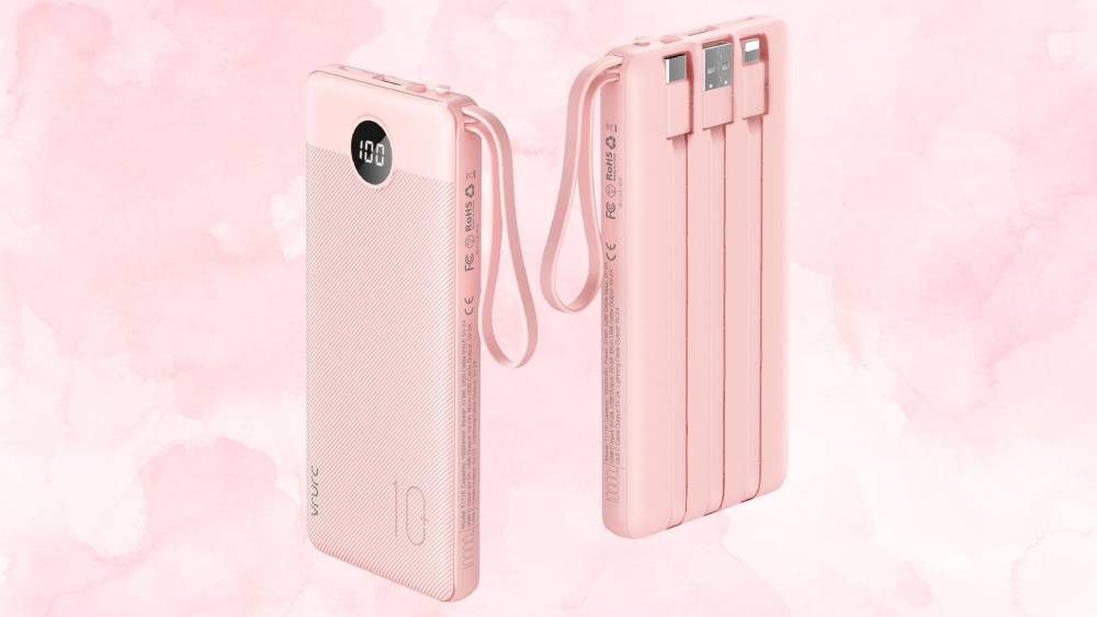 Pink power bank 