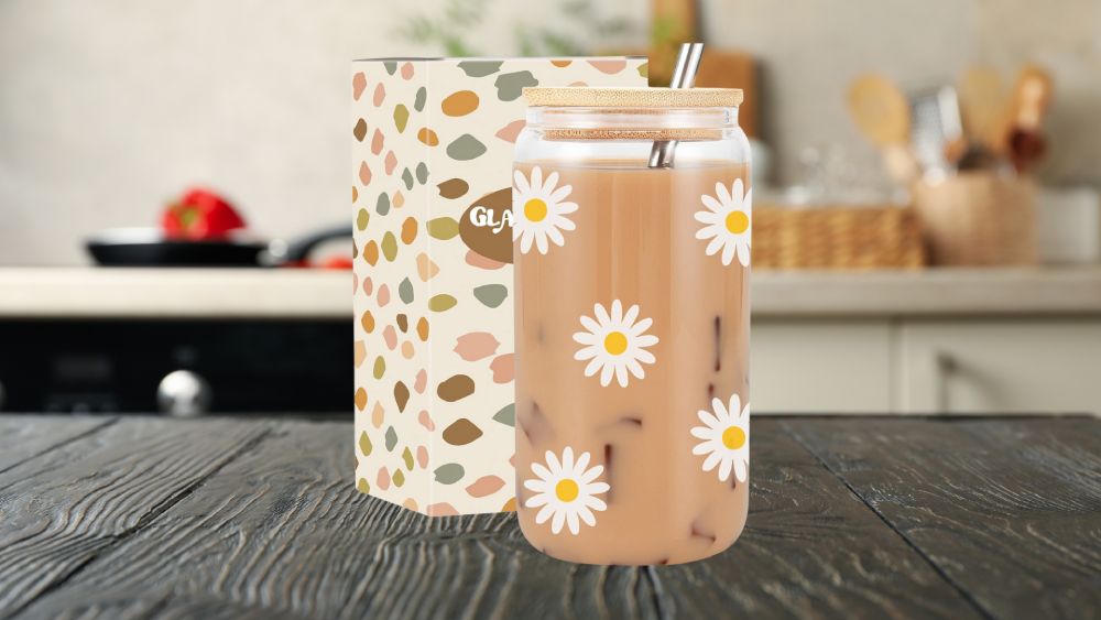 Cute daisy coffee cup