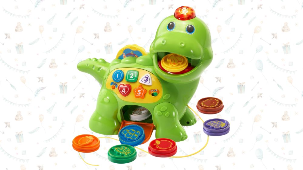 Green Dino toy 1st Birthday Gift Ideas