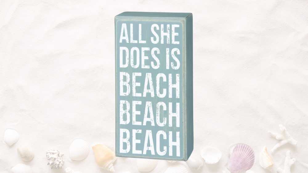 Box Sign Gift Ideas for Beach Lovers