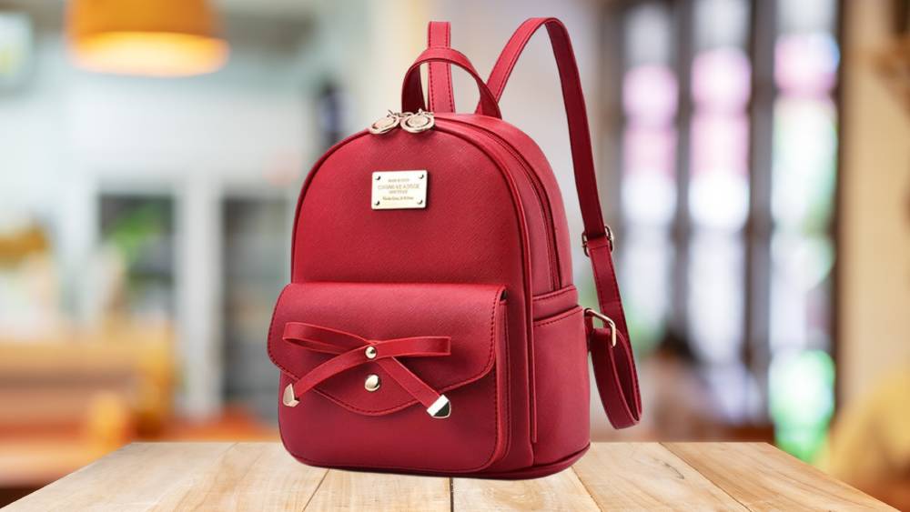 Cute Leather Backpack Gift Idea for Red Lovers