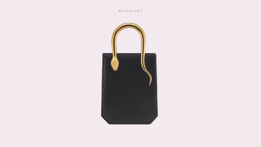 Tote bag made of black Metropolitan calf leather