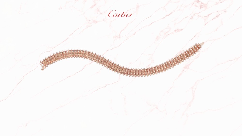 Cartier bracelet in the double-row