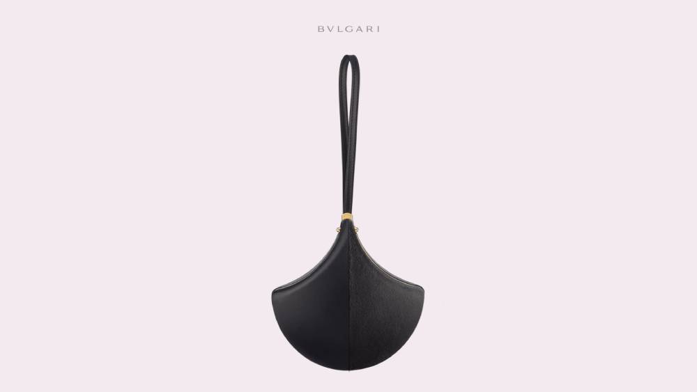 Ginkgo Clutch Calf leather
