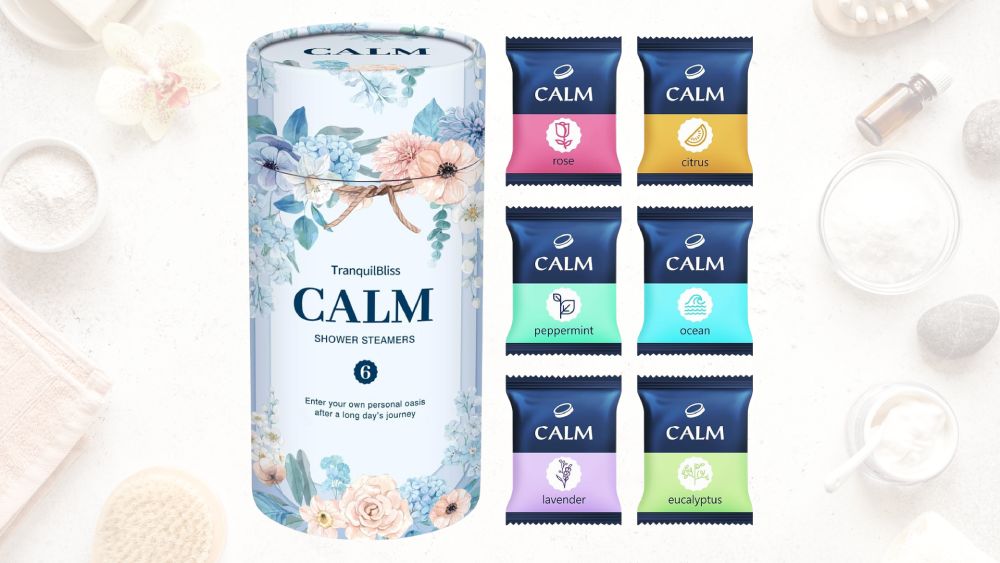 Calm variety shower steamer