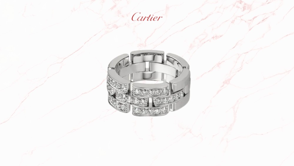Maillon Panthère ring white gold